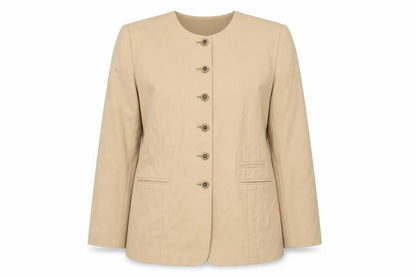 Vivienne Lawrence Beige Women's Size 14 Suit Jacket