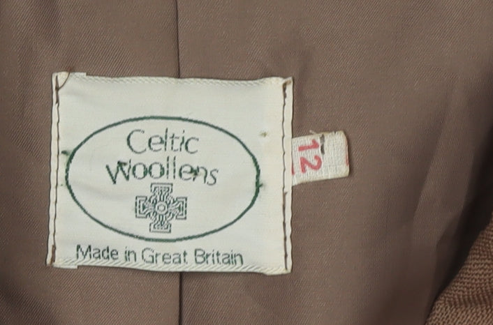Celtic Woollens Women's Brown Wool Blazer Size 12