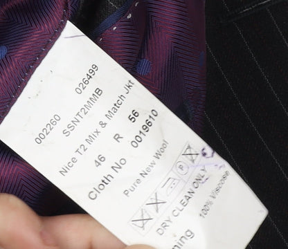 Mens UK Size 46 Magee Regular Black Suit Jacket