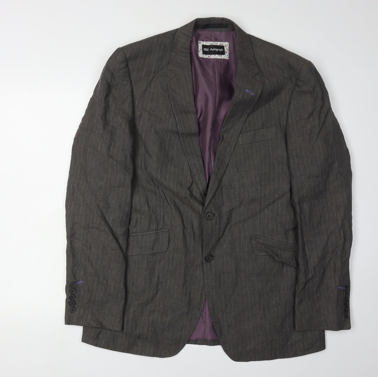 Mens UK Size 40 Marks and Spencer Regular Grey Suit Jacket
