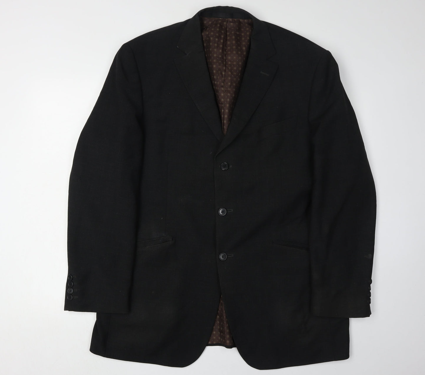 Mens UK Size 42 Marks and Spencer Regular Black Suit Jacket