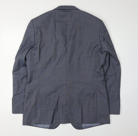 Mens UK Size 44 Moss 1851 Regular Blue Suit Jacket