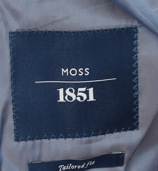 Mens UK Size 44 Moss 1851 Regular Blue Suit Jacket