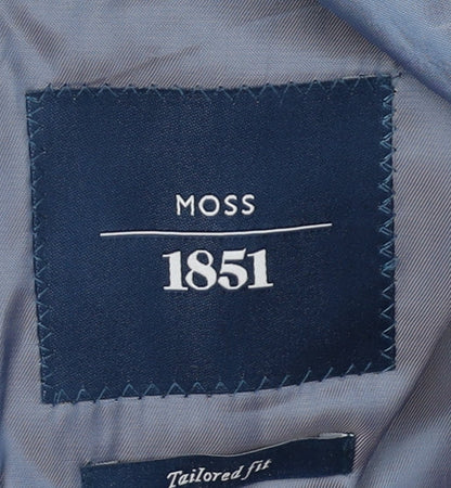 Mens UK Size 44 Moss 1851 Regular Blue Suit Jacket