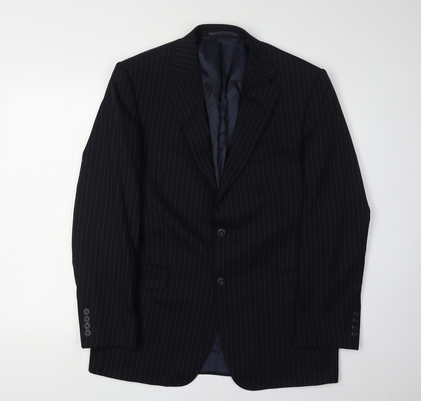 Mens UK Size 40 Marks and Spencer Regular Blue Suit Jacket