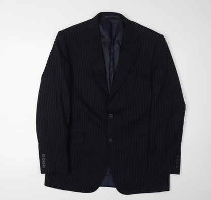 Mens UK Size 40 Marks and Spencer Regular Blue Suit Jacket