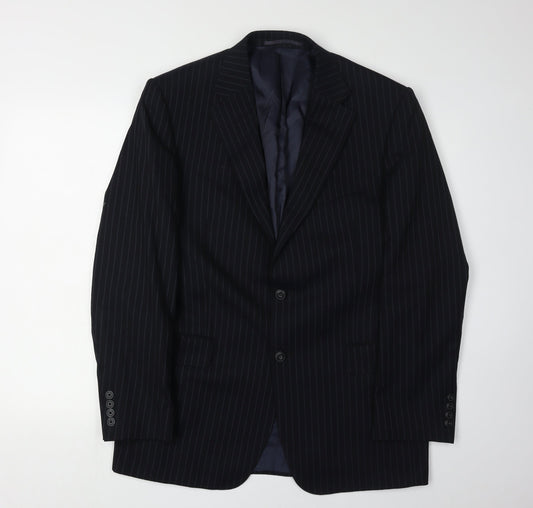 Mens UK Size 40 Marks and Spencer Regular Blue Suit Jacket