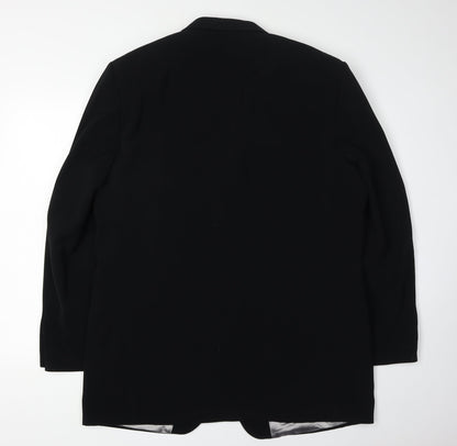 Mens UK Size 44 Hugo James Regular Black Suit Tuxedo