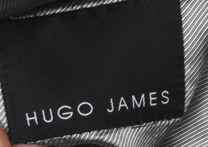 Mens UK Size 44 Hugo James Regular Black Suit Tuxedo
