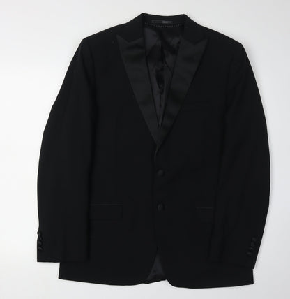 Mens UK Size 40 Moss Esq. Regular Black Suit Tuxedo