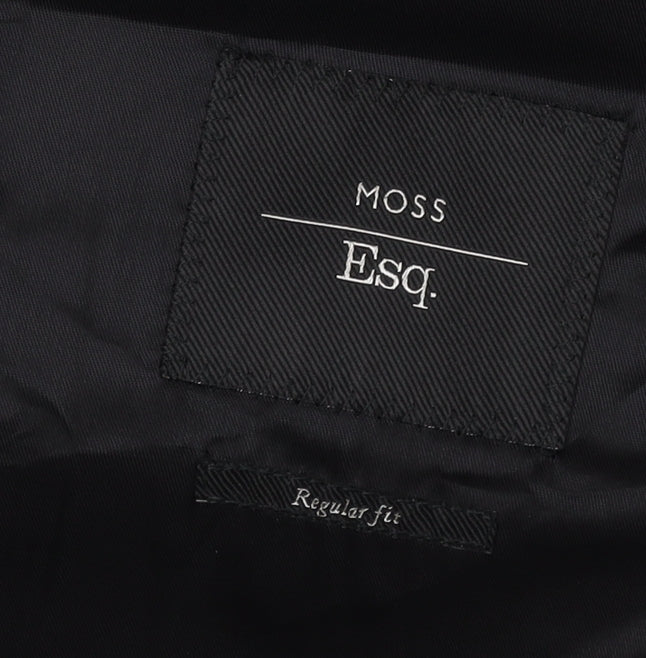 Mens UK Size 40 Moss Esq. Regular Black Suit Tuxedo
