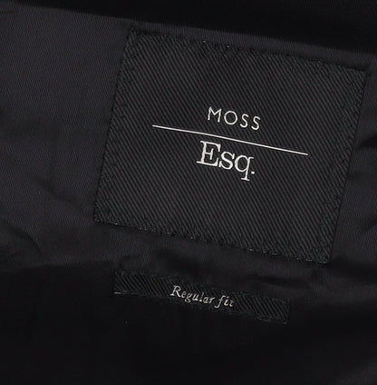 Mens UK Size 40 Moss Esq. Regular Black Suit Tuxedo