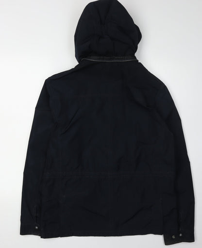 Mens UK Size S Marks and Spencer Black Parka Coat