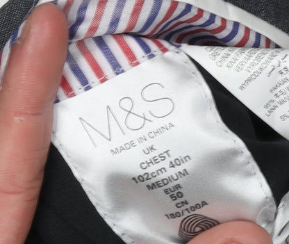 Mens UK Size 40 Marks and Spencer Regular Grey Suit Jacket