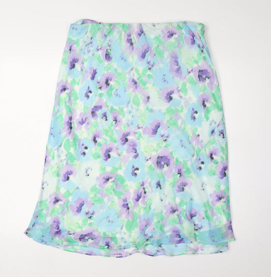 BM Collection Women's Multicoloured Floral Skirt