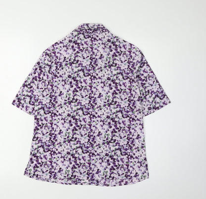 Womens UK Size 10 Honor Millburn Multicoloured Basic Button-Up