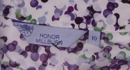 Womens UK Size 10 Honor Millburn Multicoloured Basic Button-Up
