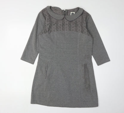 Superdry Women's Grey Medium Collared Dress