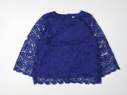 Womens UK Size 14 Marks and Spencer Blue  Blouse