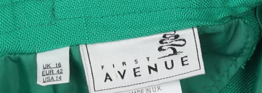 First Avenue Women's Green Pencil Skirt Size 16 Workwear