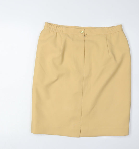 Eastex Women's Beige Pencil Skirt Size 16