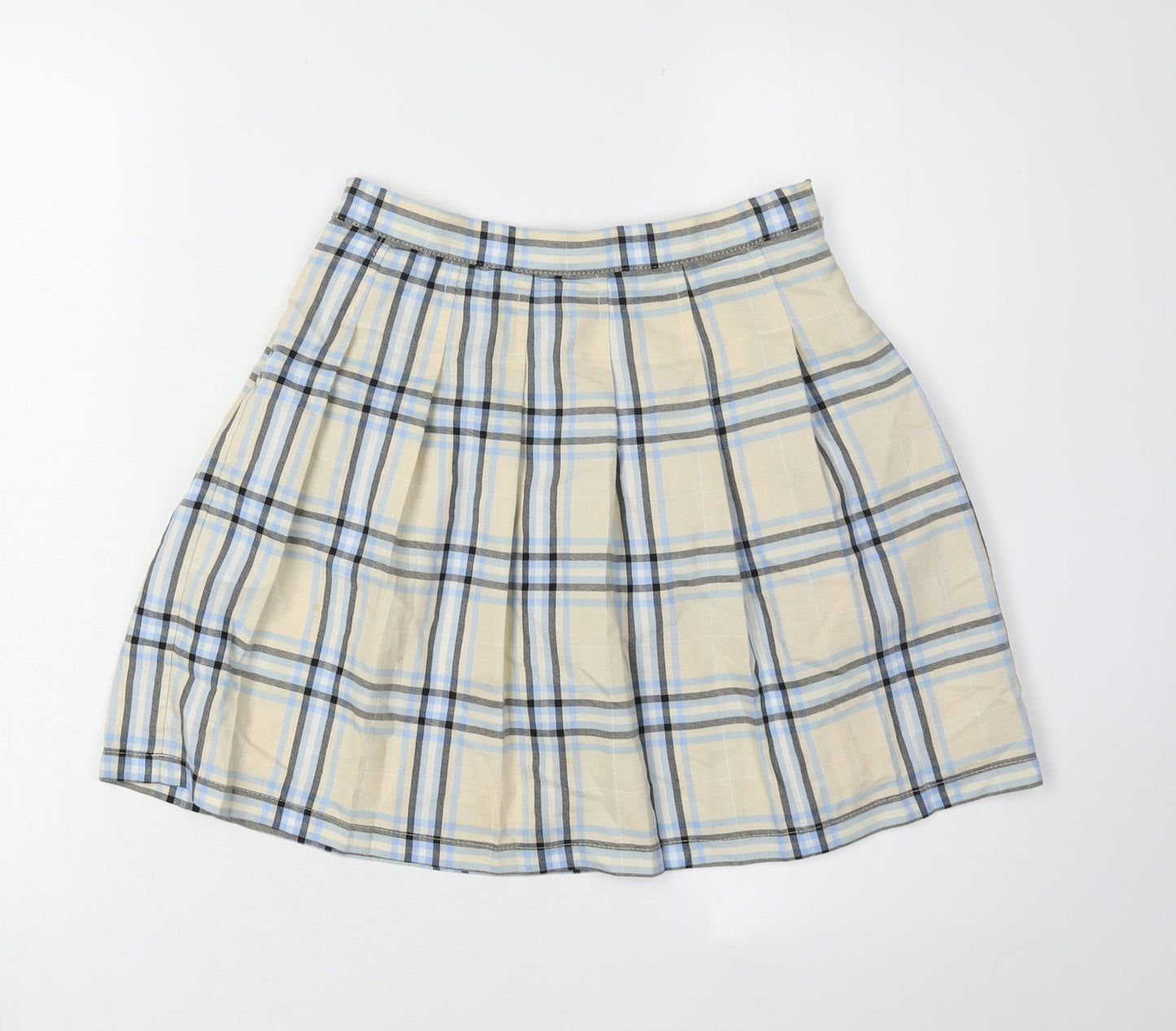 ASOS Women's Multicoloured Pleated Plaid Skirt Size 6