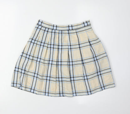 ASOS Women's Multicoloured Pleated Plaid Skirt Size 6