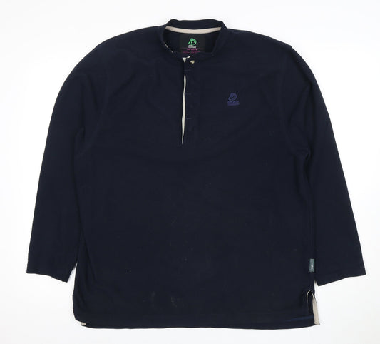 Mens UK Size M Craghoppers Blue Henley Sweatshirt