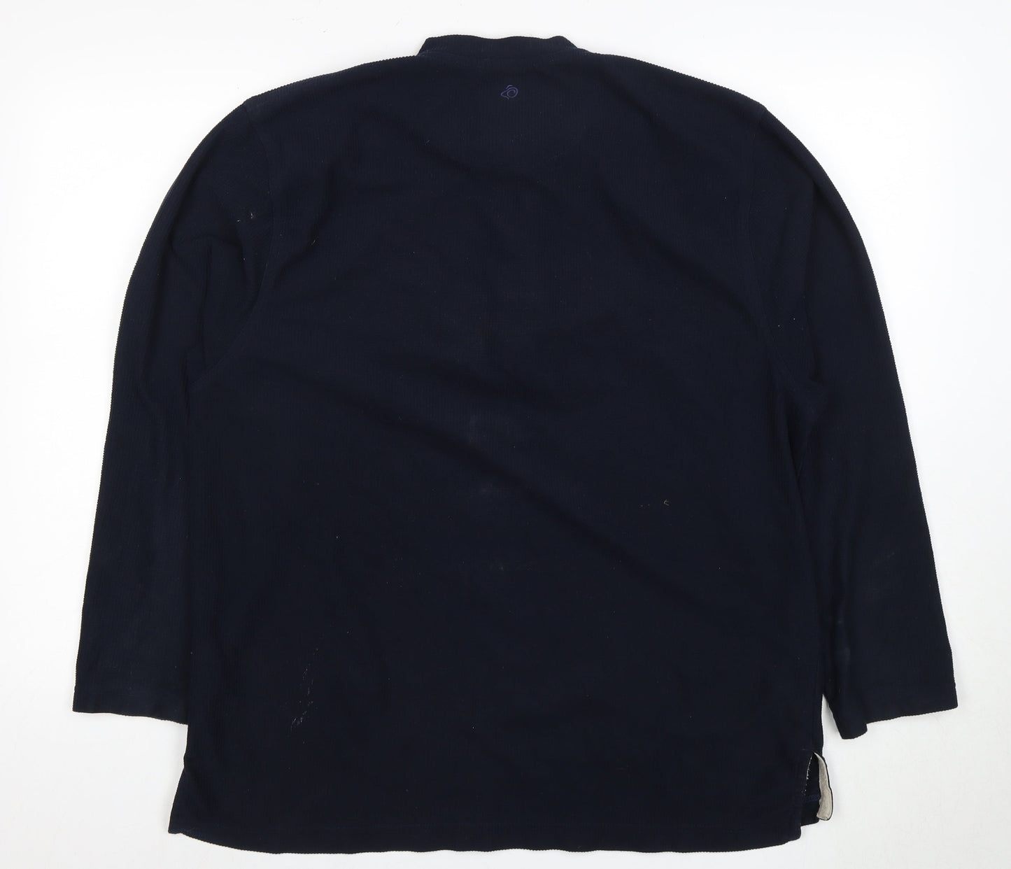Mens UK Size M Craghoppers Blue Henley Sweatshirt