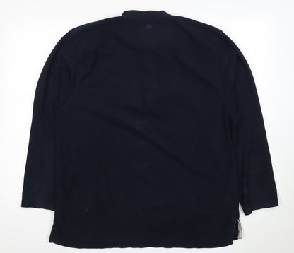Mens UK Size M Craghoppers Blue Henley Sweatshirt