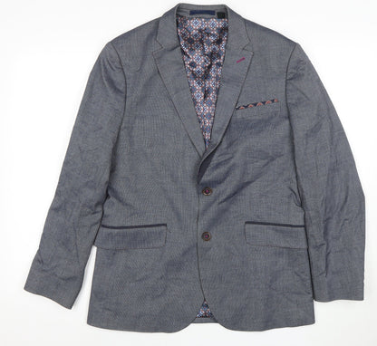 Mens UK Size 3 Ted Baker Regular Grey Suit Jacket
