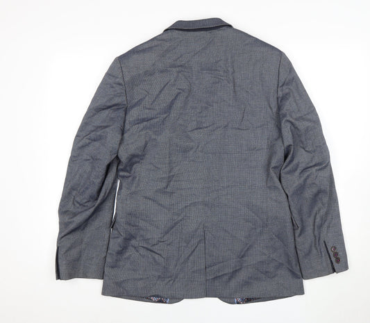 Mens UK Size 3 Ted Baker Regular Grey Suit Jacket