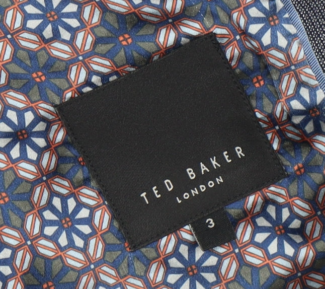 Mens UK Size 3 Ted Baker Regular Grey Suit Jacket