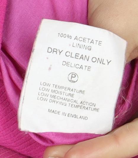 Karen Millen Women's Pink Blazer 12 Single-Breasted