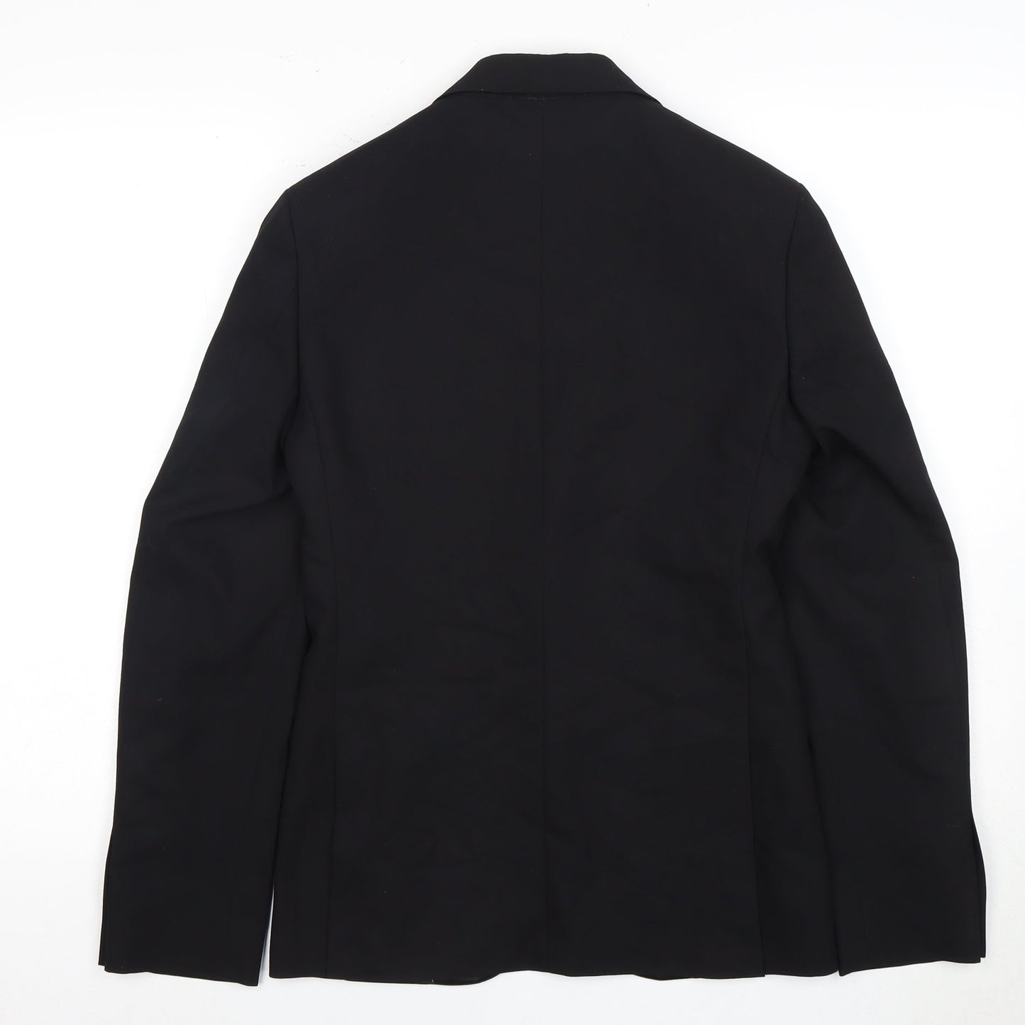 Mens UK Size 32 Moss London Regular Black Suit Tuxedo