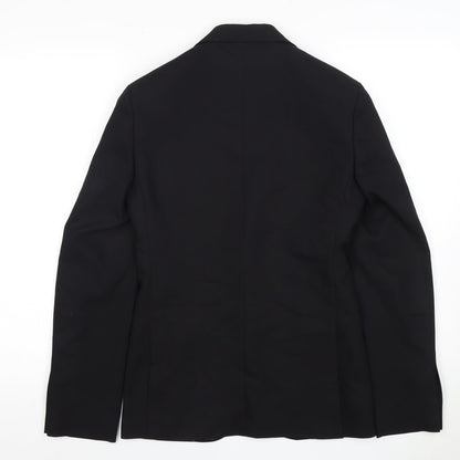 Mens UK Size 32 Moss London Regular Black Suit Tuxedo