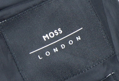 Mens UK Size 32 Moss London Regular Black Suit Tuxedo