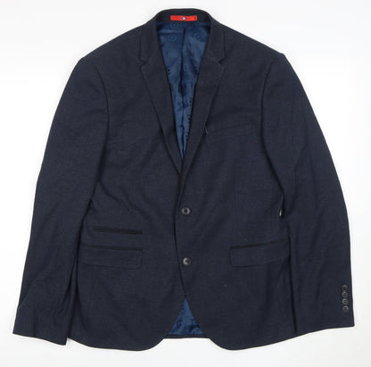 Mens UK Size 38 Lambretta Regular Blue Suit Jacket