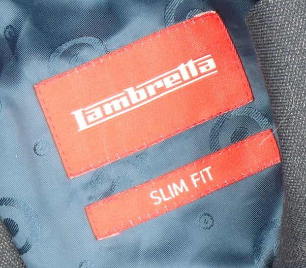 Mens UK Size 38 Lambretta Regular Blue Suit Jacket