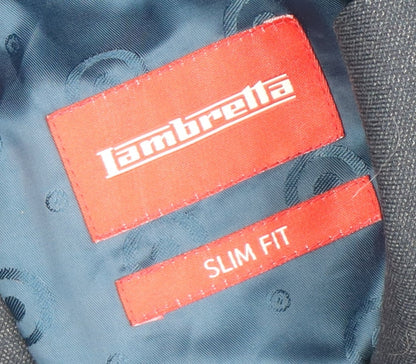 Mens UK Size 38 Lambretta Regular Blue Suit Jacket