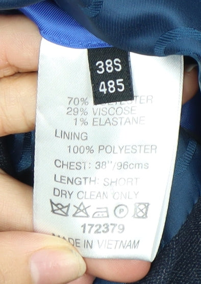 Mens UK Size 38 Lambretta Regular Blue Suit Jacket