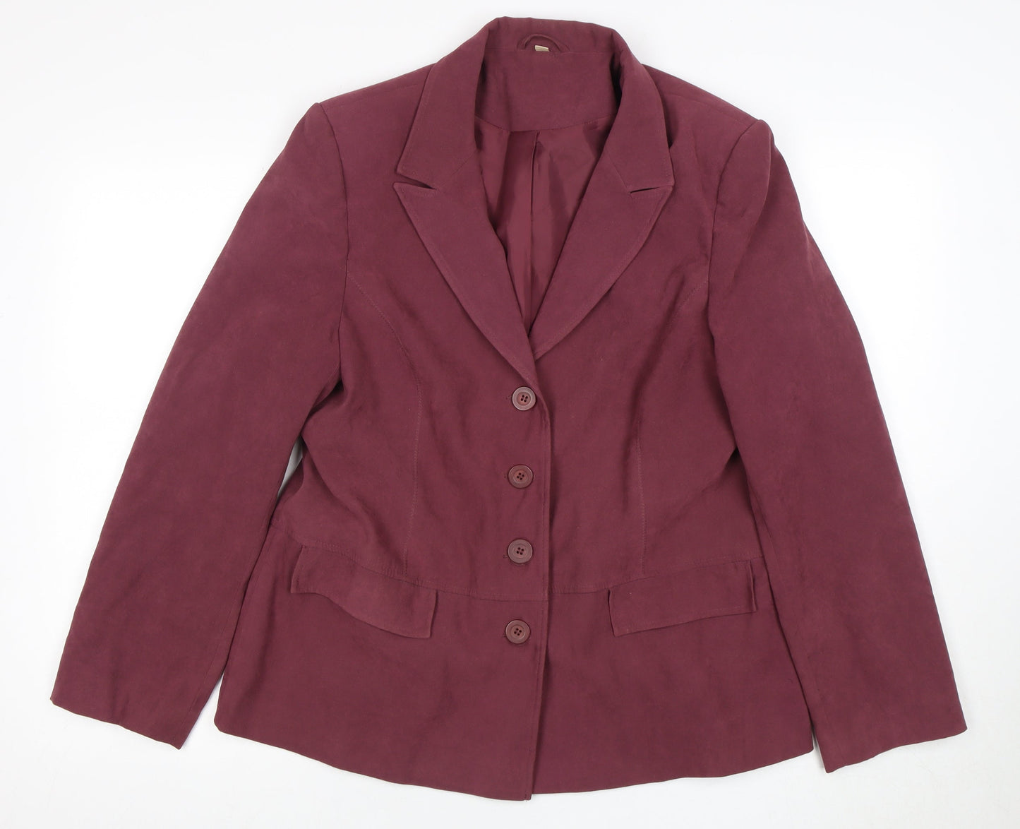Womens UK Size 16 Style by EWM Regular Purple Blazer