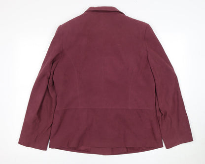 Womens UK Size 16 Style by EWM Regular Purple Blazer