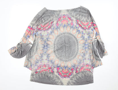 Apricot Women's Multicoloured S/M Blouse Geometric Design