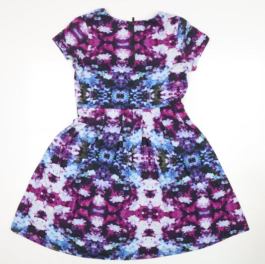 FatFace Women's Multicoloured Fit & Flare Dress, Size 12