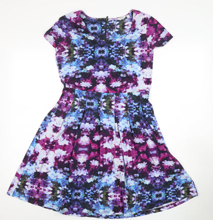 FatFace Women's Multicoloured Fit & Flare Dress, Size 12