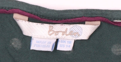 Womens UK Size 18 Boden Green  Blouse