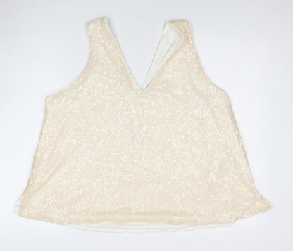 Womens UK Size 24 Marks and Spencer Beige  Tank