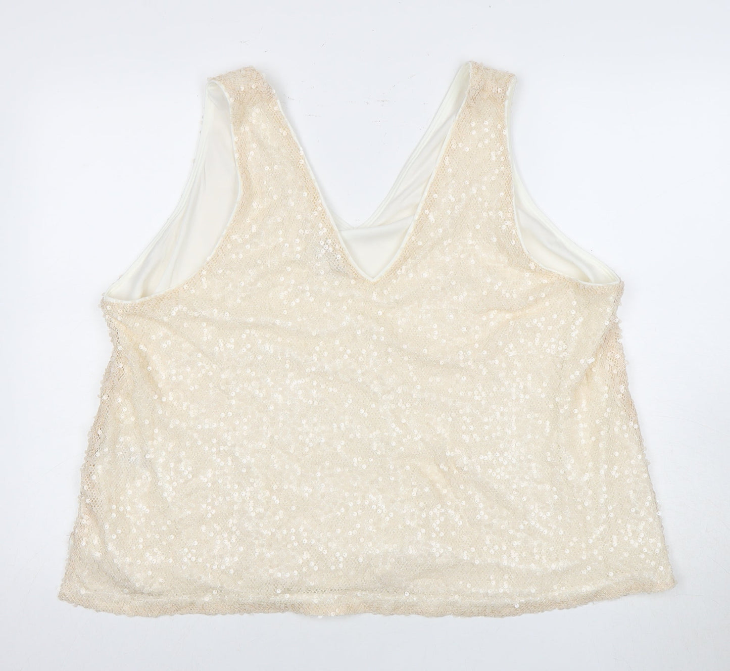 Womens UK Size 24 Marks and Spencer Beige  Tank