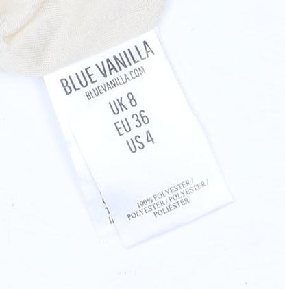 Blue Vanilla Women's Multicoloured Floral Dress Size 8